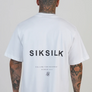 SikSilk - White Graphic T-Shirt